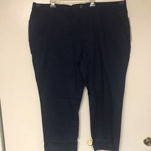 3 for $20 Catherines Comfort Waist Navy Blue Pants, 32W